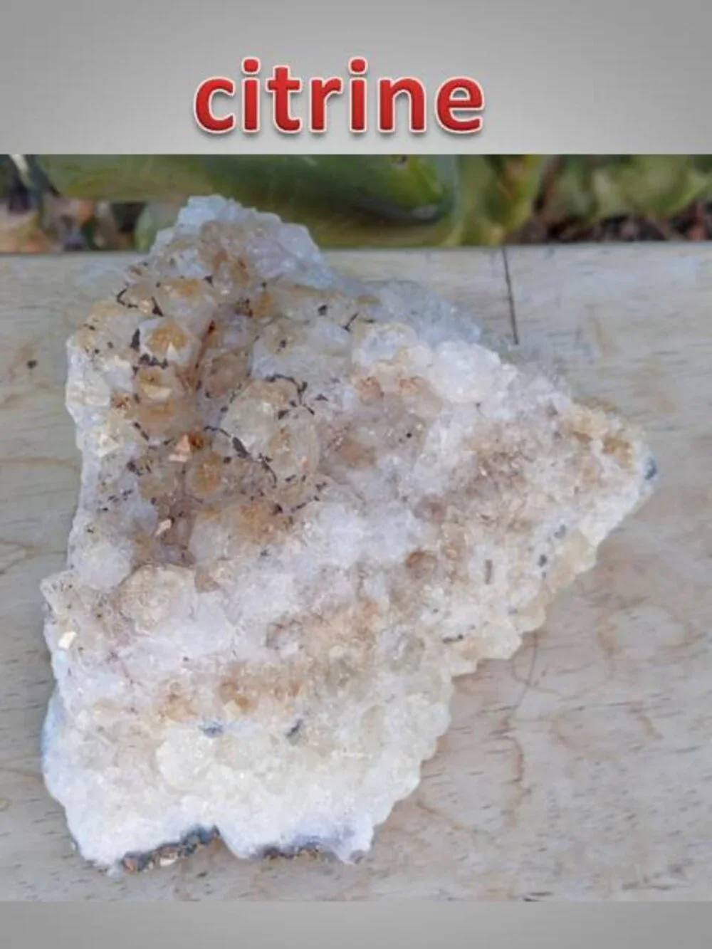 citrine crystal cluster 01 rock
